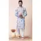 Cotton Polyester Multi Color Printed Festival Wear Mens Kurta Pajama - 12116205447