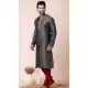 Grey Mulberry Printed Festival Wear Mens Kurta Pajama - 12116205452