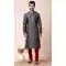 Grey Mulberry Printed Festival Wear Mens Kurta Pajama - 12116205452