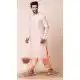 Pink Cotton Polyester Printed Festival Wear Mens Kurta Pajama - 12116205460