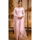Women Viscose Roman Silk Pink Party Wear Salwar Suit Embroidery - 12174206194 Women Viscose Roman Silk Pink Party Wear Salwar Suit Embroidery - 12174206194