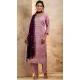 Women Embroidery Party Wear Salwar Suit Silk Blend Lavender - 12174206195 Women Embroidery Party Wear Salwar Suit Silk Blend Lavender - 12174206195