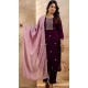 Women Purple Party Wear Salwar Suit Embroidery Silk Blend - 12174206197 Women Purple Party Wear Salwar Suit Embroidery Silk Blend - 12174206197