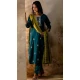 Women Party Wear Salwar Suit Rama Blue Embroidery Silk Blend - 12174206198 Women Party Wear Salwar Suit Rama Blue Embroidery Silk Blend - 12174206198