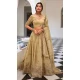 Women Beige Party Lehenga Choli Gold Crush Embroidery - 12197206415 Women Beige Party Lehenga Choli Gold Crush Embroidery - 12197206415