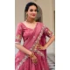 Women Pink Embroidery Gold Crush Party Lehenga Choli - 12197206416