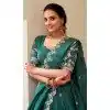 Women Embroidery Gold Crush Party Lehenga Choli Teal Plus Size