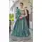 Women Party Lehenga Choli Embroidery Silk Sea Green - 12233206566
