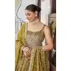 Women Silk Embroidery Party Lehenga Choli Mustard Plus Size