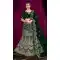 Women Embroidery Green Wedding Lehenga Velvet - 12242206636