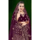 Women Stone Work Purple Wedding Lehenga Embroidery - 12242206639 Women Stone Work Purple Wedding Lehenga Embroidery - 12242206639