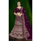 Women Stone Work Purple Wedding Lehenga Embroidery - 12242206639 Women Stone Work Purple Wedding Lehenga Embroidery - 12242206639