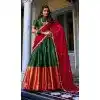 Women Party Lehenga Choli Narayana Pattu Green Embroidery Plus Size