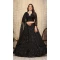 Net Party Lehenga Choli Black Embroidery - 12243206640