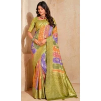 Women Silk Saree Zari Mehendi Green - 12286206894