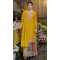 Women Prettified with Embroidery work Party Wear Salwar Suit Chinon Yellow - 12297206959