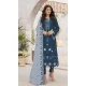 Women Blue Party Wear Salwar Suit Faux Georgette Embroidery Work - 12366207298