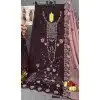 Women Embroidery Sequence Work Faux Georgette Purple Party Wear Salwar Suit Plus Size