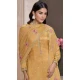 Women Silk Sequence Work Yellow Party Wear Salwar Suit - 12369207314