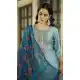 Women Embroidery Party Wear Salwar Suit Sky Blue Viscose Rayon - 12486207903