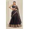 Women Floral Printed Zari Organza Party Lehenga Choli Plus Size
