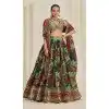 Women Floral Printed Dori Sequins Party Lehenga Choli Plus Size