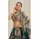 Women Dori Party Lehenga Choli Floral Printed Organza - 12488207912