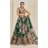 Women Dori Party Lehenga Choli Floral Printed Organza Plus Size