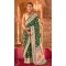 Women Embroidery Saree Green Silk - 12522208084