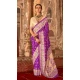 Women Purple Silk Saree Embroidery - 12522208089