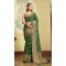 Women Georgette Green Saree Jacquard Work - 12523208093