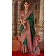 Women Green Saree Super Silk Embroidery - 12527208118