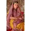 Women Embroidery Super Silk Saree Yellow Plus Size