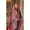 Women Saree Embroidery Super Silk Navy Blue Plus Size