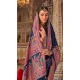 Women Saree Embroidery Super Silk Navy Blue - 12527208122