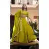Women Parrot Star Georgette Embroidery Work Party Lehenga Choli Plus Size