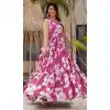 Women Gown Heavy Rayon Multi Heavy Digital Printed Plus Size