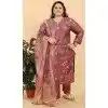 Women Multi Viscose Printed Work Salwar Kameez Plus Size