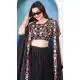 Women Black Party Lehenga Choli Teby Silk Embroidery - 12785209340