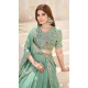 Women Embroidery Work Designer Lehenga Choli Sea Green Georgette - 12792209370