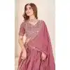 Women Designer Lehenga Choli Embroidery Work Pink Georgette Plus Size