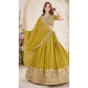 Women Yellow Designer Lehenga Choli Embroidery Work Georgette - 12792209373