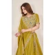 Women Yellow Designer Lehenga Choli Embroidery Work Georgette - 12792209373