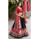 Women Tussar Silk Black Party Wear Lehenga Choli Patola Print With Foil Work - 12793209374