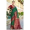Women Jacquard Work Traditional Wear Saree Soft Silk Green - 12796209397