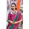 Women Soft Silk Rama Blue Jacquard Work Traditional Wear Saree Plus Size
