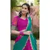 Women Cotton Silk Traditional Wear Lehenga Choli Pink Thread Embroidery Work Plus Size