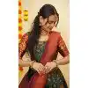 Women Litchi Silk Traditional Wear Lehenga Choli Green Zari Work Plus Size
