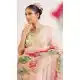 Women Peach Soft Tebi Silk Saree Print - 12919210071