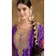 Women Heavy Pure Chinon Silk Salwar Suit Embroidery Purple - 12940210192
